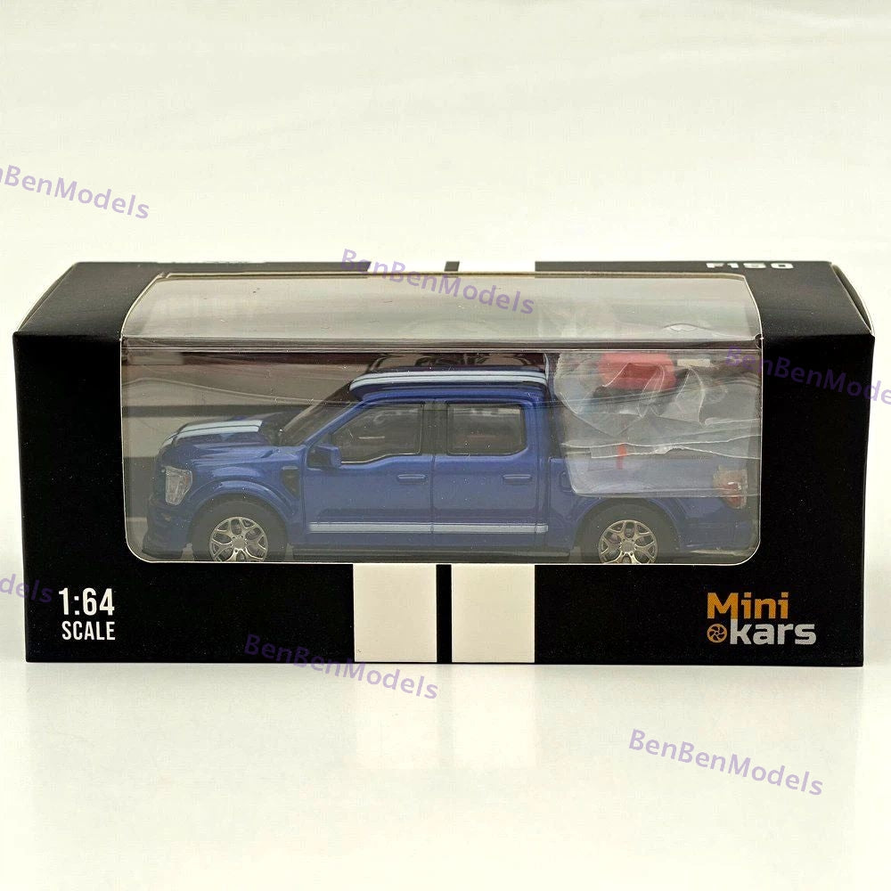 Fine Works64 1/64 F-150 Shelby Pickup Truck Blue With Accessories Diecast Model