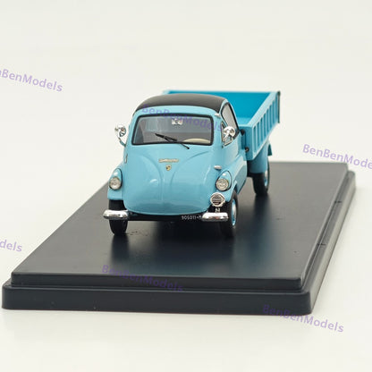 1/43 Matrix Isetta Autocaro Light Blue Small Transport Pickup Model Used