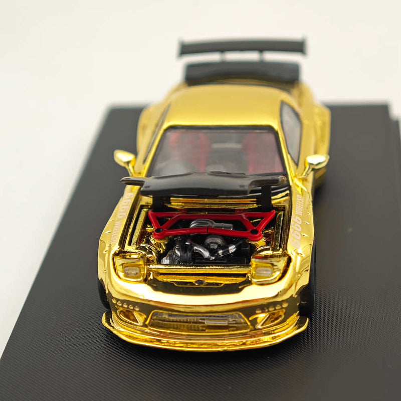 Master 1:64 Mazda RX-7/RX7 FD3S Hood and Headlights Can Open Diecast Models Toys Car Collection Gifts