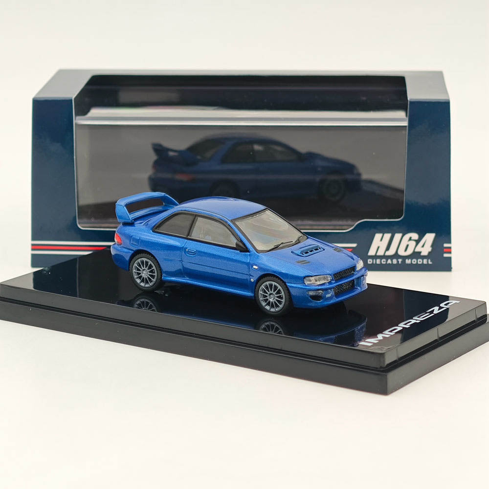 Hobby Japan 1:64 Impreza 22B STi GC8 Euro Custom Blue HJ644041ABL Diecast model