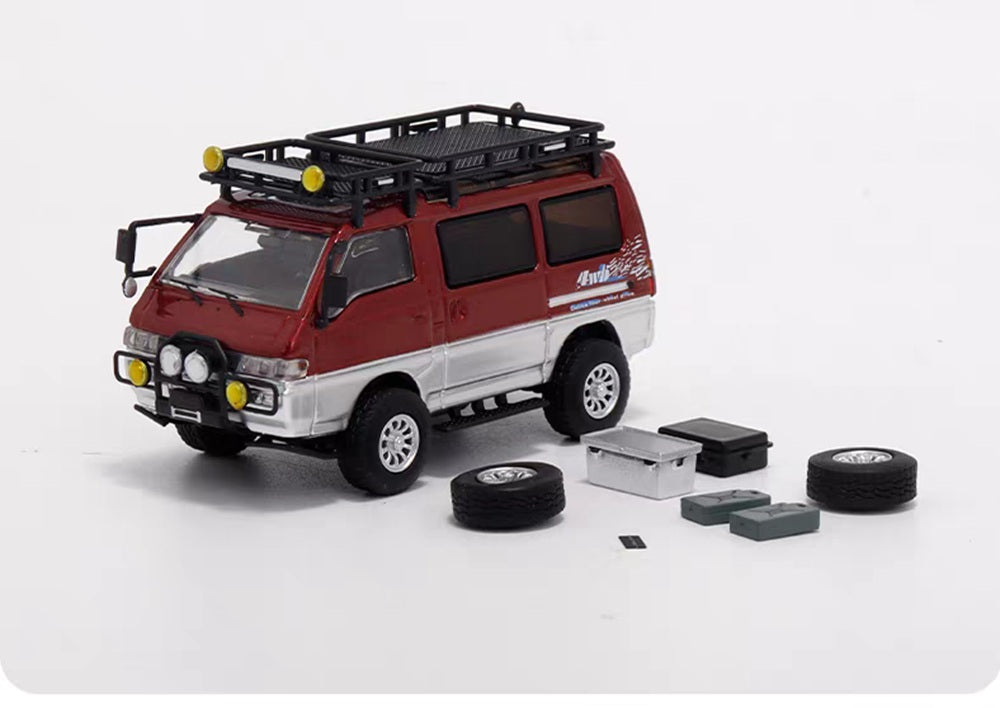 Autobots Models 1:64 for Delica 4X4 Star Wagon Van Diecast Toys Car Miniature Vehicle Hobby Collectible Gifts