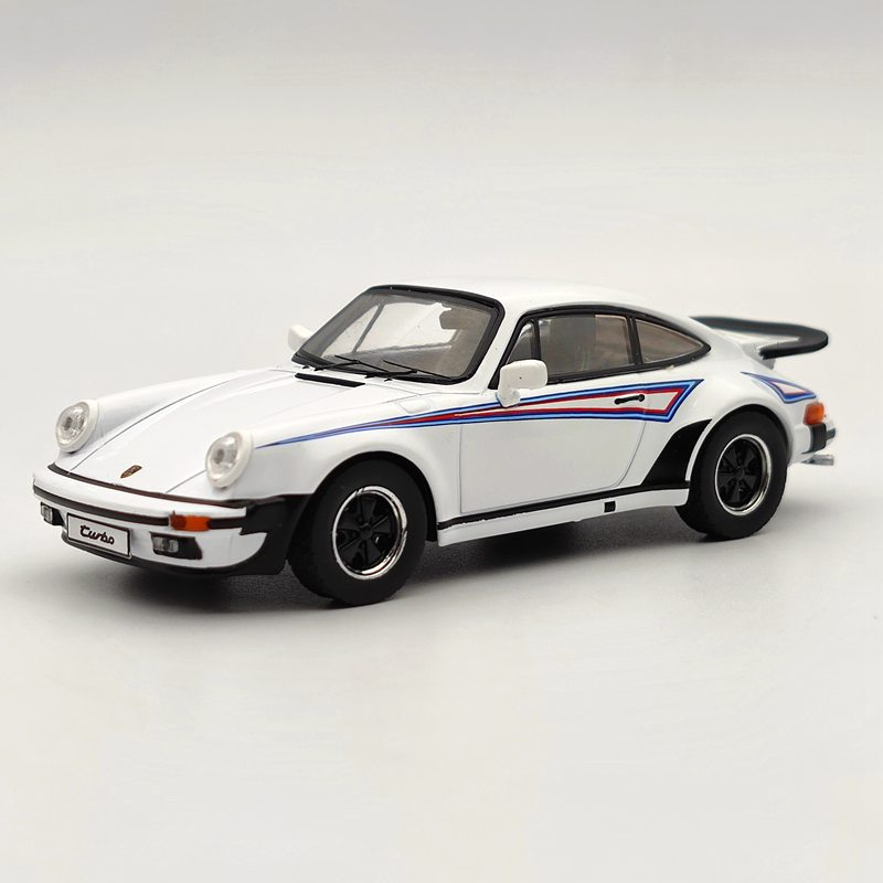 1/43 Premium X Porsche 911 Turbo 1975 White Martini Decoration PRD109 Diecast Toys Car Gift