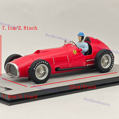 1/18 Tecnomodel Mythos Series Ferrari 375 F1 lndy Test Alberto Ascari 1952 Red