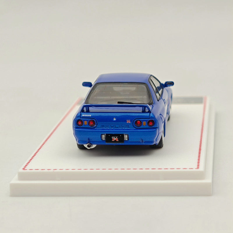 1:64 FH Nissan Skyline GTR R32 Nismo S-Tune Sports Blue Model Diecast Metal Car Collection Auto Gift