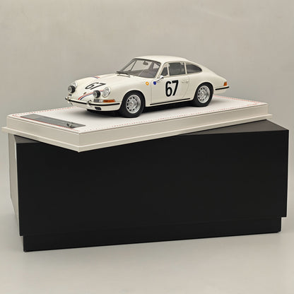 Ivy Merit 1/18 Porsche 911s 1967 Le Mans Blanc 67# Résine de collection de haute qualité