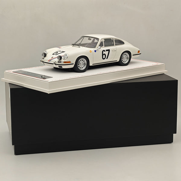 Ivy Merit 1/18 Porsche 911s 1967 Le Mans White 67# High-Quality Collection Resin