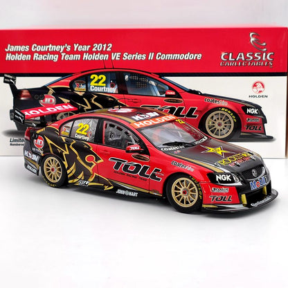 Classic 1:18 James Courtney's 2012 Holden VE Series II Commodore #22 18501 Diecast Collectible Model Used