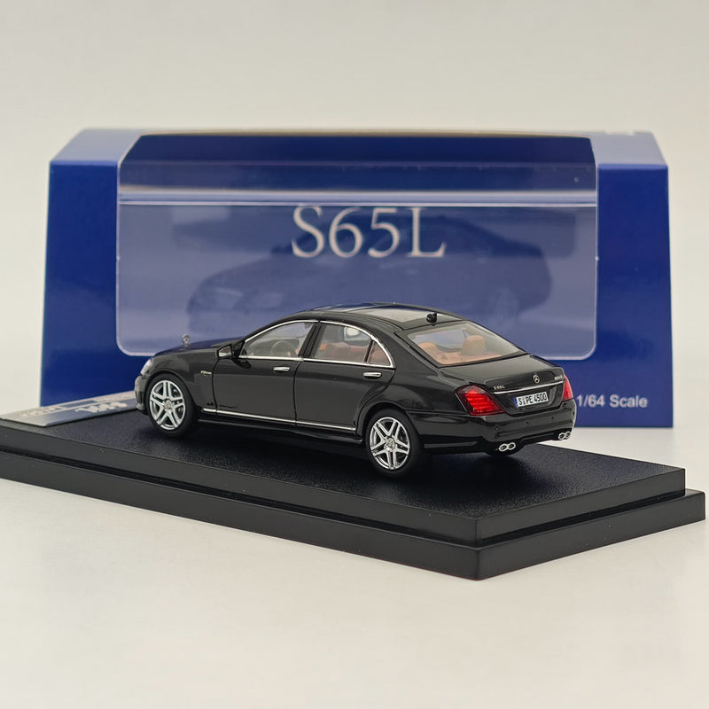 1/64 SW Mercedes Benz S Class S65L V12 Black Sedan Sports Diecast Models Car