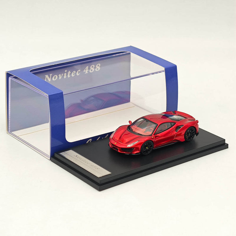 Ichilan 1:64 Novitec 488 Pista Racing Sports Diecast Car Model Toy Collections