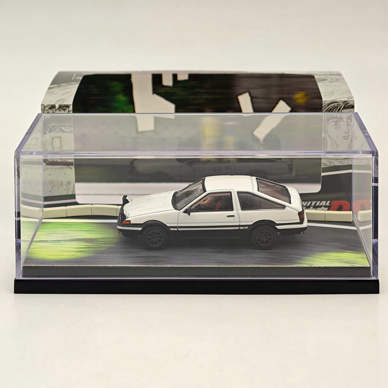 Hobby Japan 1/64 Toyota SPRINTER TRUENO GT APEX AE86 White INITIAL D HJ643008DB Diecast Model Car Limited Collection