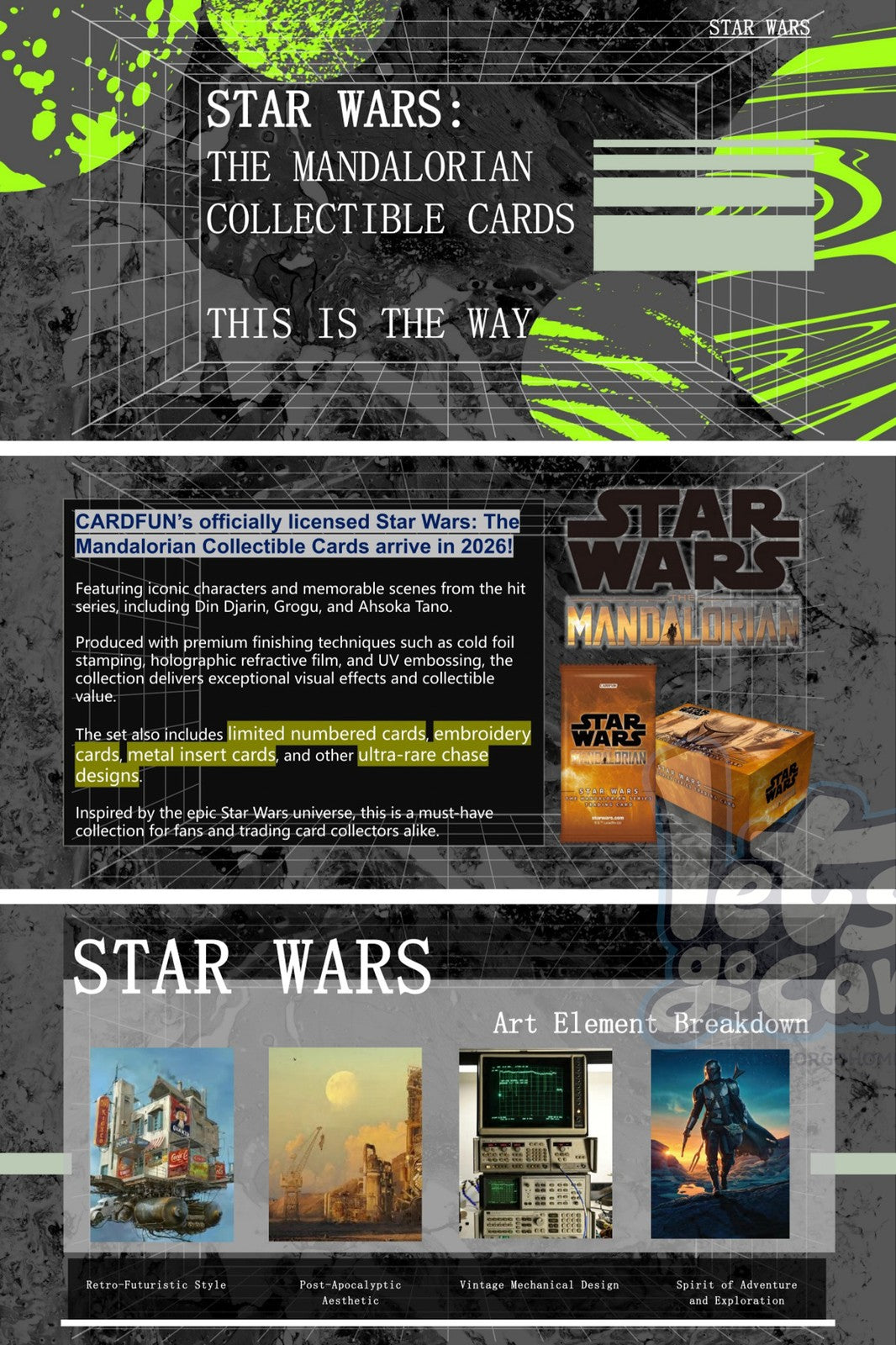 Star Wars The Mandalorian This is the way cards Card fun Sealed Box