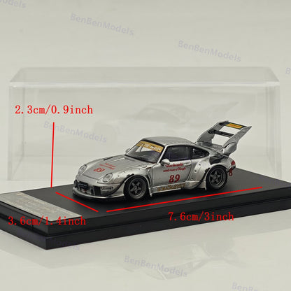 1/64 SW Porsche RWB 993 #89 RAUH-Welt Wide Body Modification Diecast Model Car