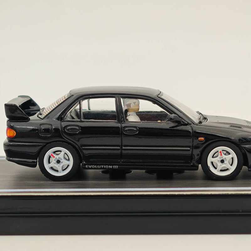 Hobby Japan 1/64 Mitsubishi Lancer RS Evolution III INITIAL D Black HJ643010D Diecast Models Car Limited Collection