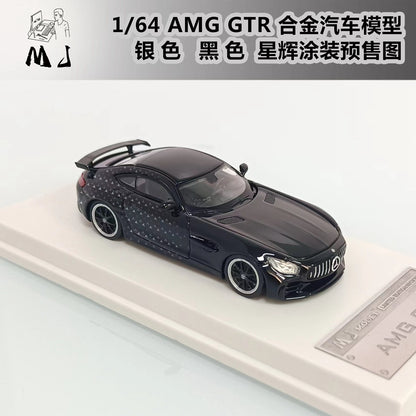 LMLF 1:64 Mercedes Benz AMG GTR Starlight Miniature Hobby Gifts Jouets moulés sous pression Collection de modèles de voitures