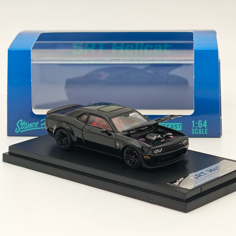 Stance Hunters 1/64 Dodge SRT Hellcat Diecast Models Car Collection Black