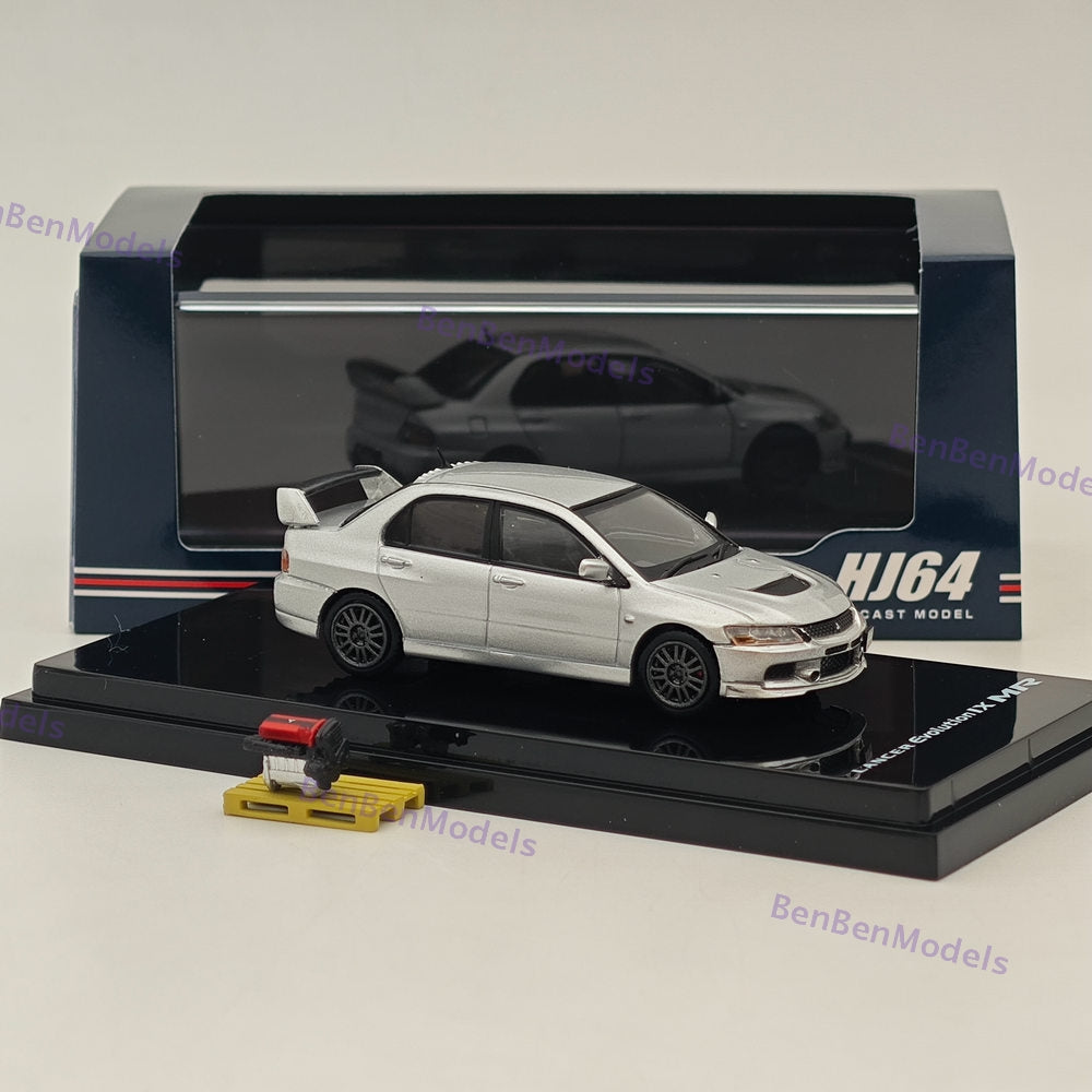 Hobby Japan 1/64 Mitsubishi Lancer GSR Evolution IX MR Silver HJ647054S Diecast