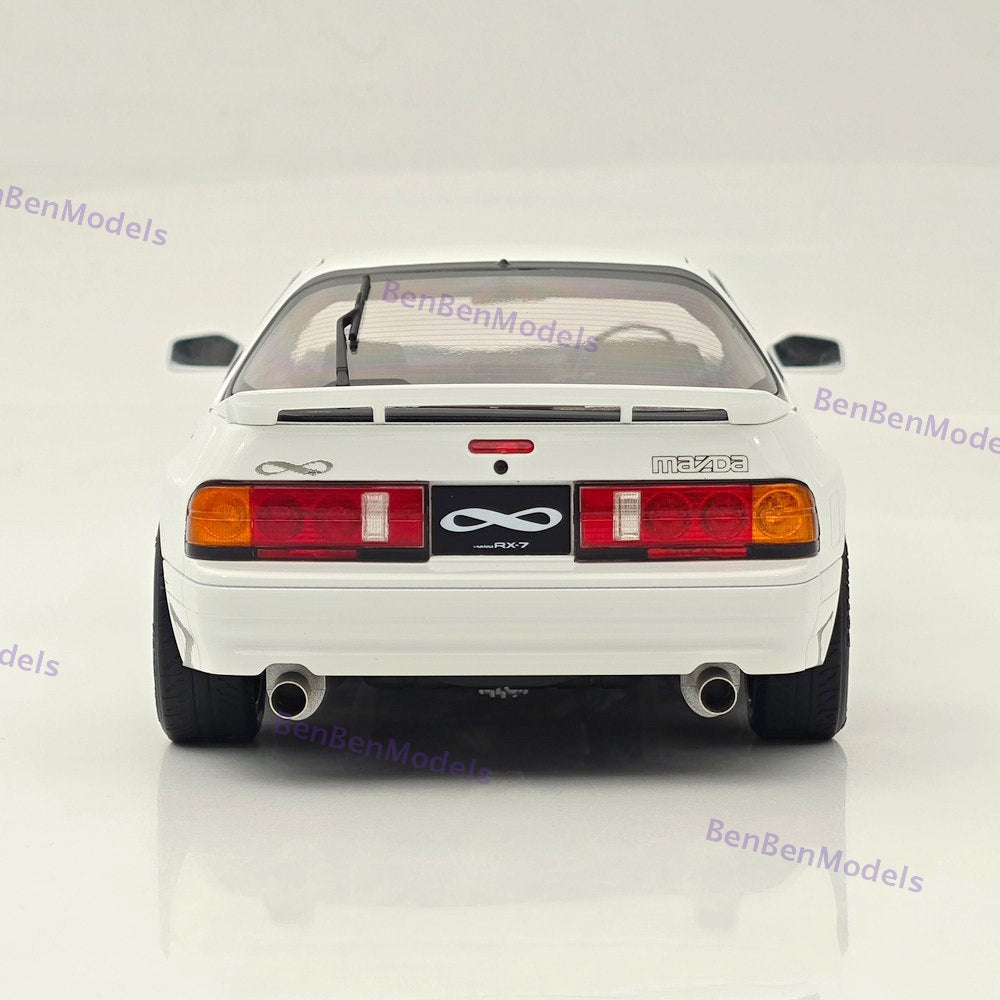 1/18 TopArt MODEL MAZDA RX7 FC3S 1989 White Diecast Model Toy Car Gifts