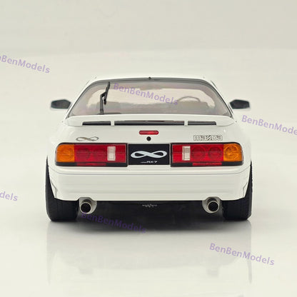 1/18 TopArt MODEL MAZDA RX7 FC3S 1989 White Diecast Model Toy Car Gifts