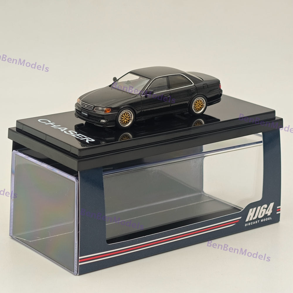 Hobby Japan 1/64 Toyota CHASER TOURER V (JZX100) 1998 JDM STYLE Black HJ644072BK