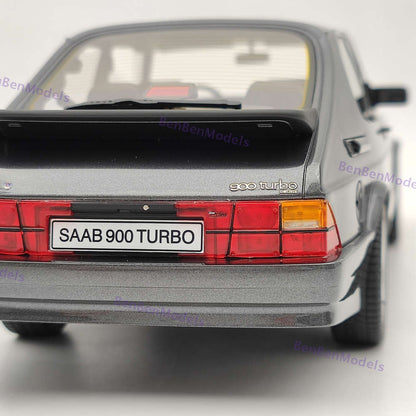 DNA Collectibles 1/18 Saab 900 Turbo T16 Airflow Grey DNA000113 Resin Model Car