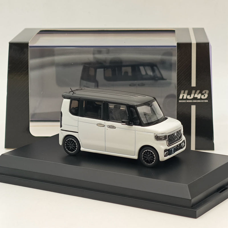 1/43 Hobby Japan Honda N-BOX Custom Platinum White Pearl & Black HJ431006WP