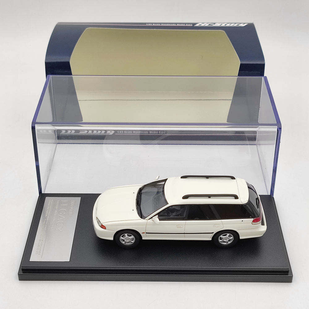 Hi-Story 1/43 Subaru Legacy Grand Wagon 1996 Blanche HS324WH - Modèle Réduit En Résine