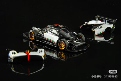 1/64 Almost Real Zonda R White Italian Livery HEC 2026 Diecast Model Toys Car
