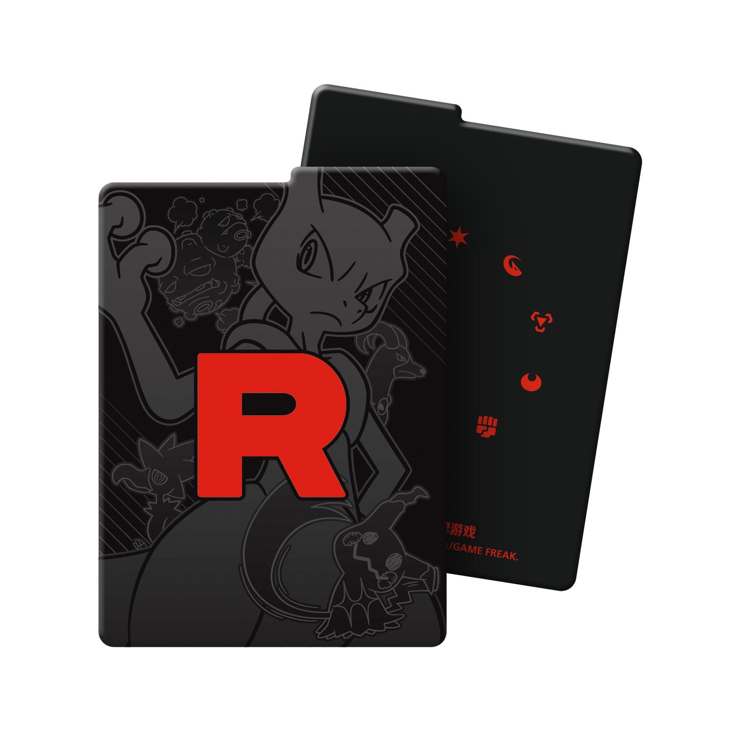 Pokemon Team Rocket Deluxe Gift Box Mewtwo ex Playmat Sleeves Deck Case