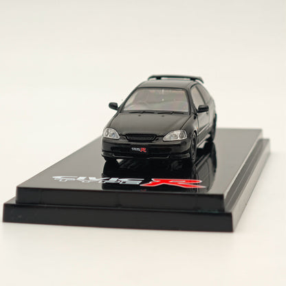 Hobby Japan 1:64 Honda Civic Type-R (EK9) Custom with Engine Diecast Car Collection Auto Toys Gift Black(Ships from the United States)