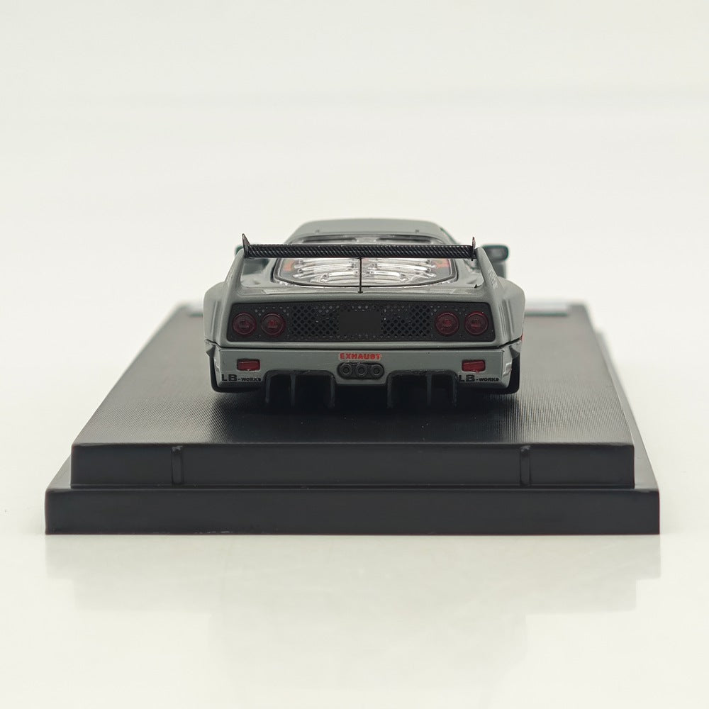 1/64 Ghost Player F40 LBWK Battle Grey Widebody Modified Alloy Model Car Limited Collection