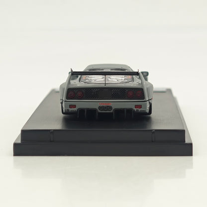1/64 Ghost Player F40 LBWK Battle Grey Widebody Modified Alloy Model Car Limited Collection
