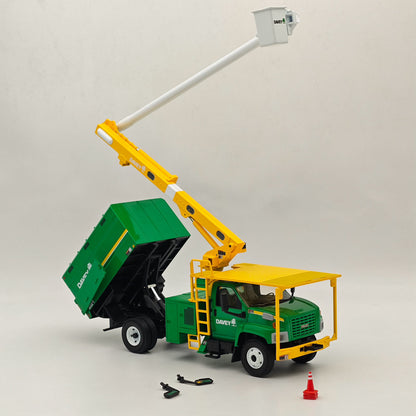 First Gear 1:34 C7500 Davey with Over Center Aerial Device Tree Trimming Truck Green 10-4025 Diecast Model Truck Collection