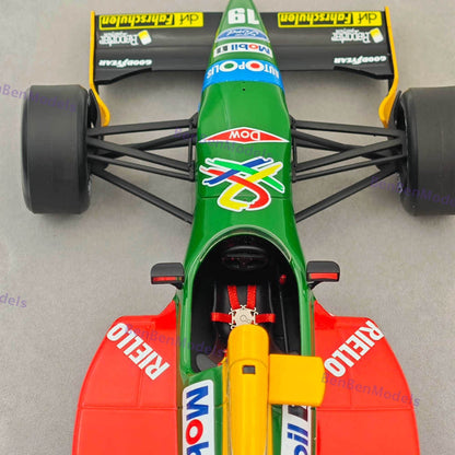 1/18 Scale Tecnomodel BENETTON F1 B190 GERMANY GP 1990 NANNINI #19 LE80 Resin
