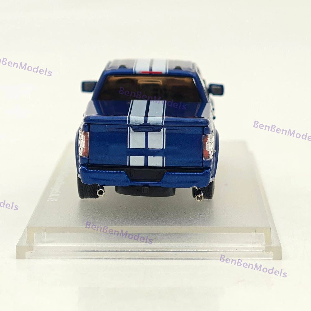 Fine Works64 1/64 F-150 Shelby Pickup Truck Blue With Accessories Diecast Model