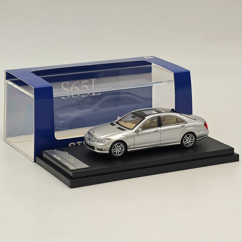 1/64 SW Mercedes Benz S Class S65L V12 Silver Sedan Sports Diecast Models Car