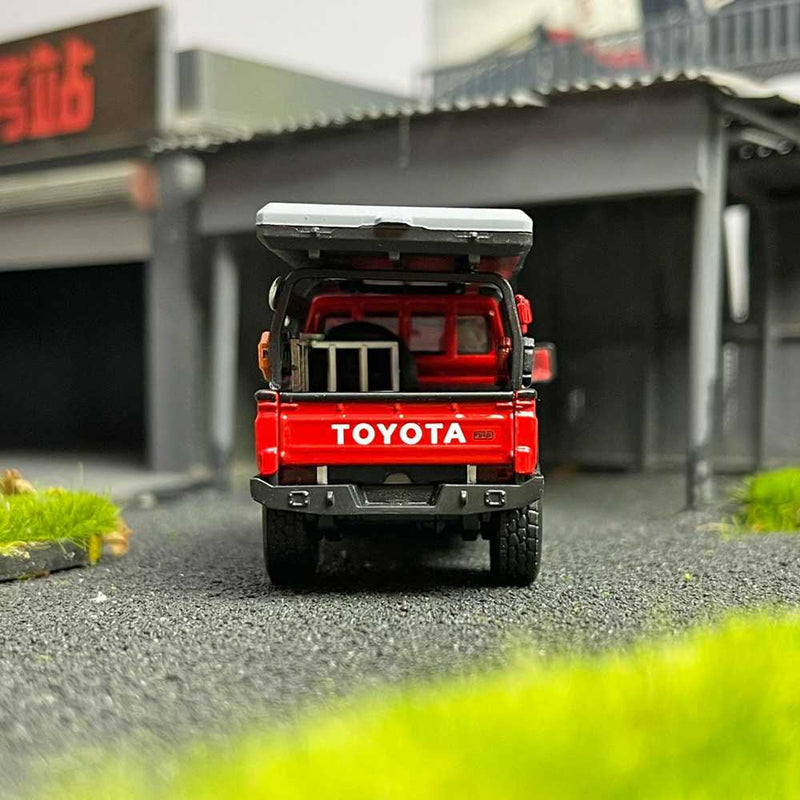 Autobots Models 1/64 TOYOTA LAND CRUISER LC79 Australian Style Modified Time Travel Edition Collection Diecast Toys Car Miniature Hobby Gifts