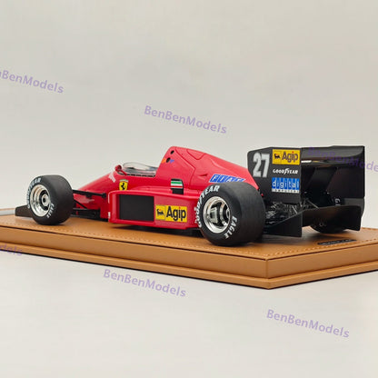 1/18 Tecnomodel Ferrari F1 86 #27 2nd AUSTRIAN GP 1986 MICHELE ALBORETO Red