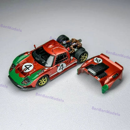 RM 1:64 Ford GT40 Hood Magnetic Limited Edition Alloy Car Model - Two Styles