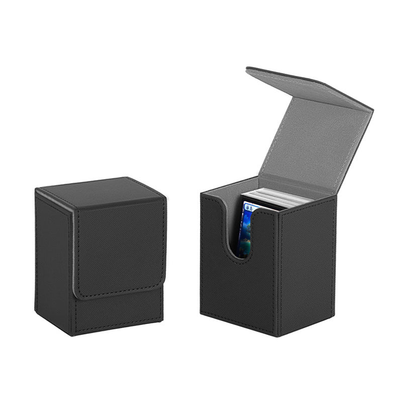 PU Leather Card Deck Box 100+ Cards TCG Storage Case for Trading Card Games