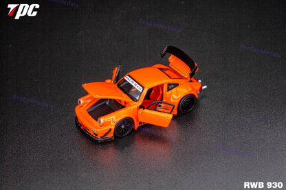 Pre-sale TPC 1:64 Scale 930 Metallic Orange Diecast Model Car Limited Collection