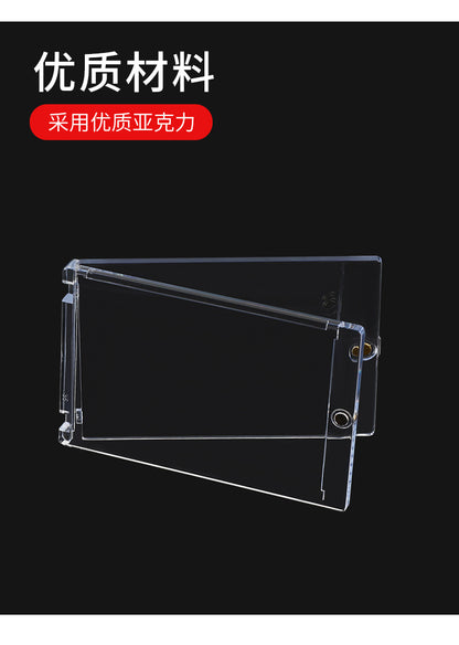 25pcs Clear Acrylic Magnetic Card Brick 35PT Trading Card Protector Display Holder for Sports & TCG Game Collectible Cards CCG Card Sleeves
