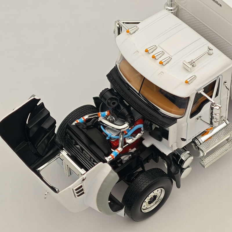 FIRST 1/34 Mack Granite MP Engine Series With McNeilus Refuse Truck & Carts