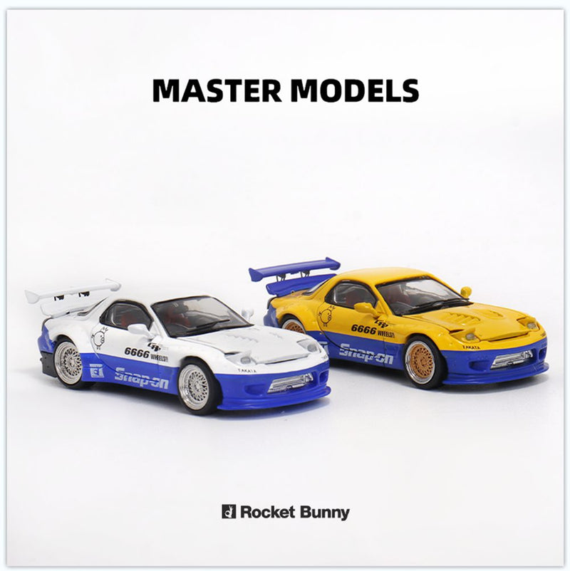 Master 1:64 Mazda RX-7/RX7 FD3S Hood and Headlights Can Open Diecast Models Toys Car Collection Gifts