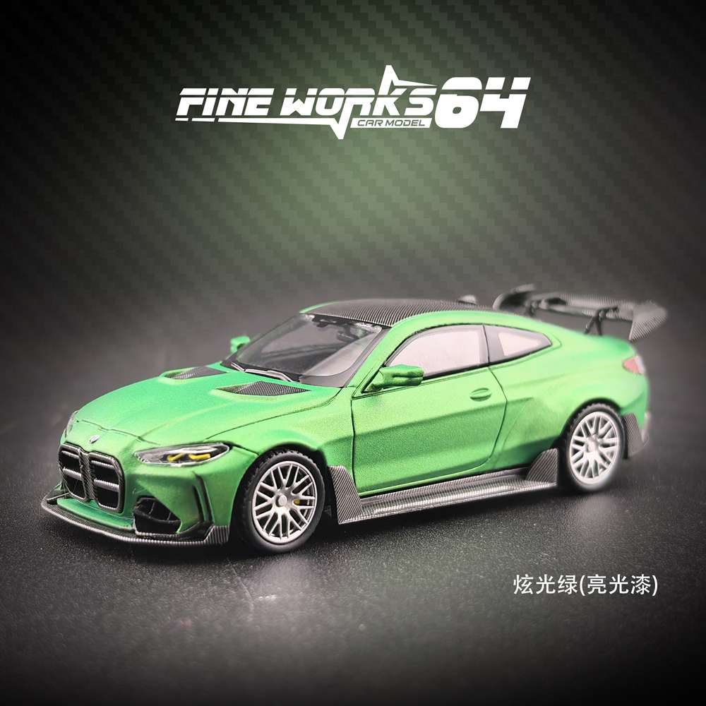 Fine Works 1:64 BMW G82 M4 ADRO BODY KIT Miniature Diecast Toys Car Models Collection Gifts