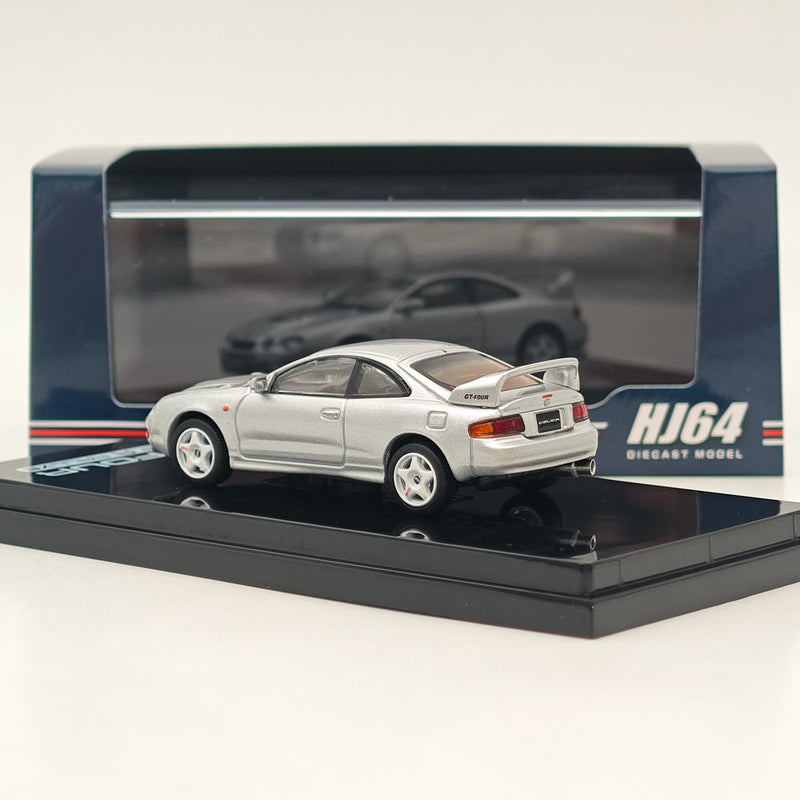 Hobby Japan 1/64 Toyota CELICA GT-FOUR (ST205) JDM STYLE SILVER HJ642064AS Diecast Models Car Collection