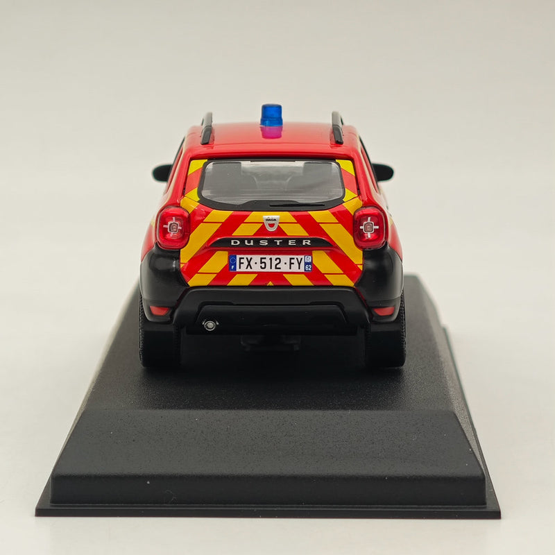 1/43 Norev Dacia Duster 2020 Firefighters Pompiers - VLCdG 62 Diecast Model Red