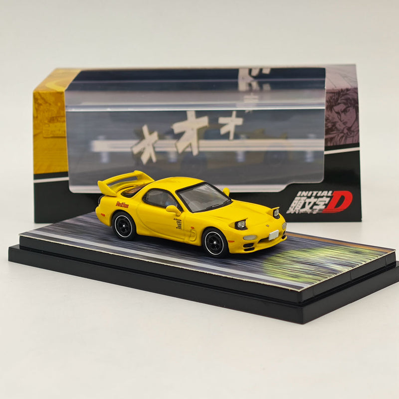 Hobby Japan 1/64 Mazda RX-7 (FD3S) RedSuns Initial D Open Headlights HJ645007DB Diecast Model Collection