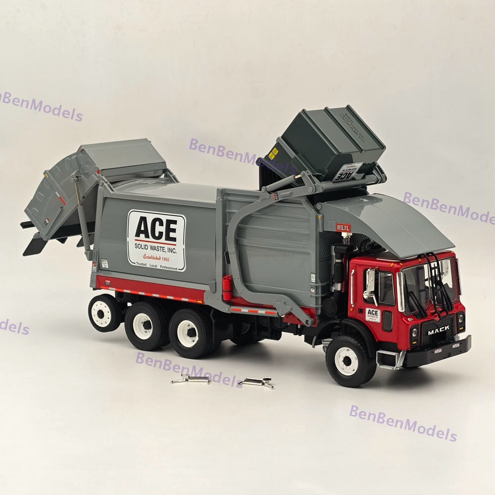 1/34 FIRST Mack TerraPro Front End Load Refuse with CNG Tailgate 10-4230 Gray