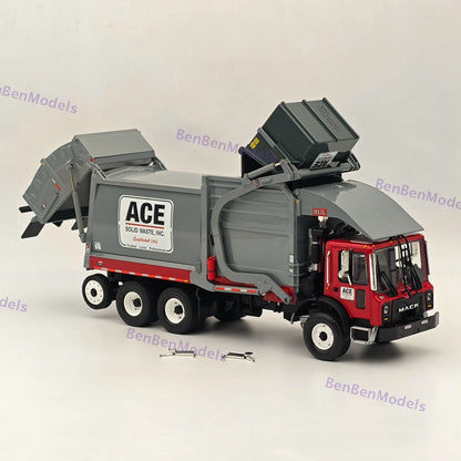 1/34 FIRST Mack TerraPro Front End Load Refuse with CNG Tailgate 10-4230 Gray