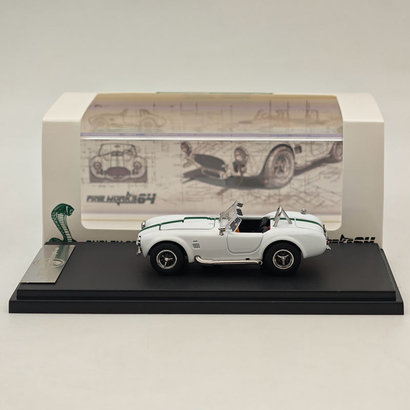 Fine Works 1/64 Ford SHELBY COBRA 427S/C White Limit 999pcs Diecast Models Car Collection